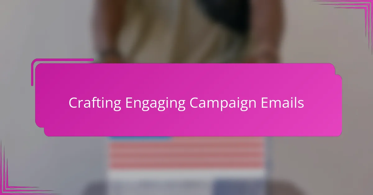 Crafting Engaging Campaign Emails