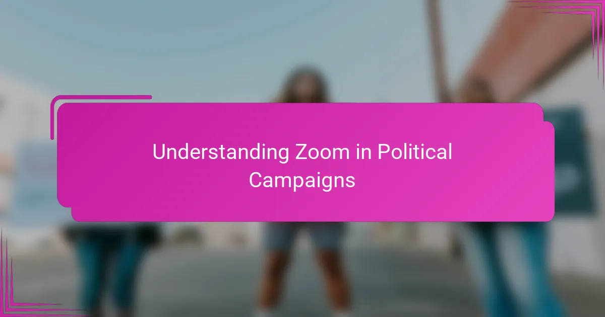 Understanding Zoom in Political Campaigns